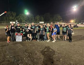 Dillon Knight won the Modified feature at Riverside International Speedway on April 19