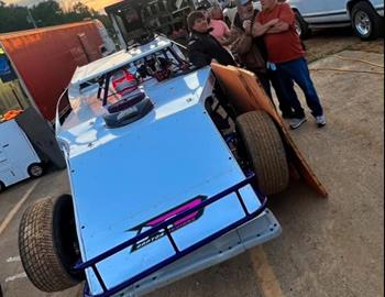 Kelby Wright at Old No. 1 Speedway on April 28.