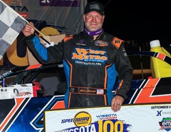 Shane Sabraski wins the WISSOTA Challenge Series Late Model feature at I-94 Speedway on September 14