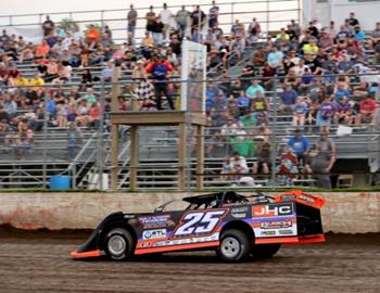 Chad Simpson wins the Fathers Day Special at Mason City Motor Speedway on June 15.