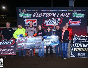 Peoria Speedway (Peoria, IL) – MARS Late Model Championship Series – Garry Swibold Memorial – April 26th, 2025. (Josh James Artwork)