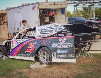 Jeff Taylor races at Southern Oklahoma Speedway (Ardmore, OK) on June 21, 2025. (Aaron Sims Racing Photography photo)