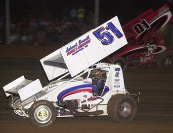 Lee Sowell (51) races underneath Jeremy Newkirk (01)