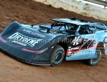Ricky Weiss on his way to the win at Tazewell Speedway on Saturday, April 13, 2024.