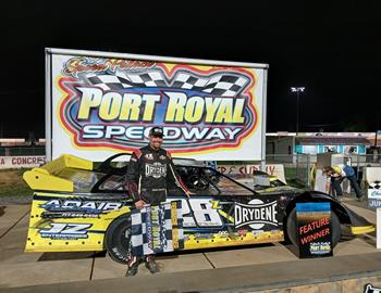 Ryan Zook claimed the win at Port Royal Speedway in his limited late model/358 Steel block on Sunday, April 28.