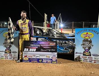 Dalton Cook notched a $5,000 victory at Thunderhill Raceway Park (Summertown, Tenn.) with the Southern All Star Series on Saturday, May 27.
