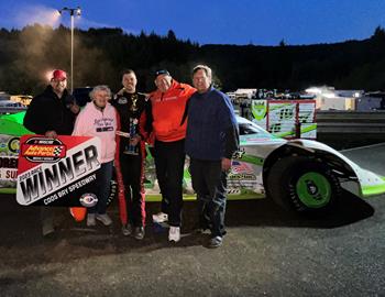 Preston Luckman claimed the Big 10 Late Model Series win at Coos Bay (Ore.) Speedway on June 10.