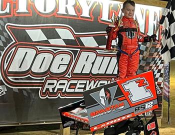 Zander LaRose wins in the 4th Annual Small Tire Shootout at Doe Run Raceway (Doe Run, MO) on March 30th, 2024.