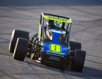 Kyle in action at Lucas Oil Indianapolis Raceway Park on Friday, May 26.
