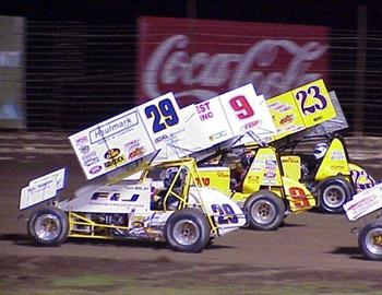 Rilat (29), Wright (9) and Taylor (23) lead the three-wide salute