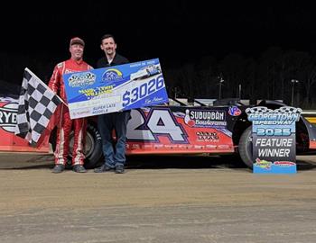 Rick Eckert won the Mark Coot Williams Memorial at Georgetown Speedway on March 28.