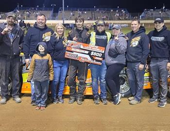 Josh Dietz won the Late Model feature at Florence Speedway (Union, Ky.) on Saturday, April 20.