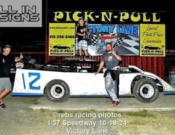 Kody Hardage wins at I-37 Speedway on October 19
