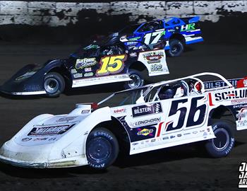 Fairbury Speedway (Fairbury, IL) – Midwest Auto Racing Series (MARS) Late Model Championship – FALS Triple Down Shootout – May 24, 2025. (Josh James Artwork photo)