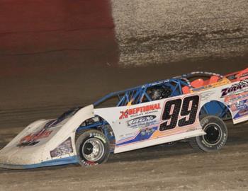 Kyle Hardy won both his Crate Racin USA prelim events and then stormed to the $5,000 victory in the 48th annual Winternationals finale at East Bay Raceway Park (Gibsonton, Fla.) on Saturday, Jan. 27. (Jim Denhamer image)