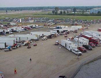 Birds eye view of MMP pit area