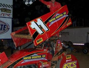 Brian Smith celebrates at Fayetteville