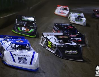 Peoria Speedway (Peoria, IL) – Midwest Auto Racing Series (MARS) Late Model Championship – Garry Swibold Memorial – April 26, 2025. (Josh James Artwork photo)