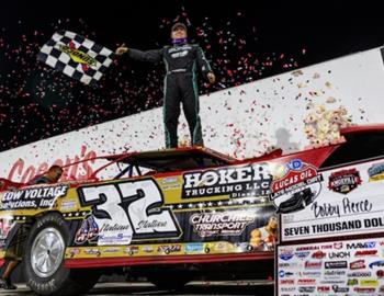 Bobby Pierce wins the 20th Annual Late Model Knoxville Nationals at Knoxville Raceway on September 20, claiming $50,000