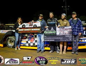 Kyle Hardy won the Late Model feature at Potomac Speedway during the Danny Garrett Memorial on April 18.