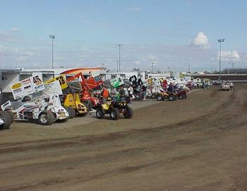 37 cars filled the infield pit area at NRP