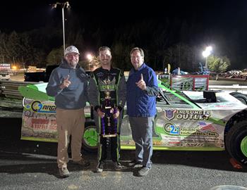 Preston Luckman picked up the Coos Bay (Ore.) Speedway win on Saturday, May 13 in Big 10 Series action. He set fast time, won his heat race, and the feature.