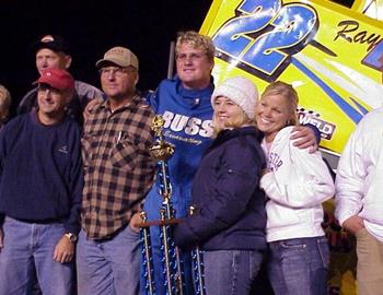 Billy Alley and company in victory lane