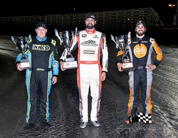 2025 Track Champions, J Kinder (Pro), Austin McCarl (410) and Tasker Phillips (360)