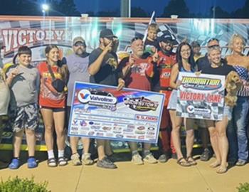 Devin Gilpin won the Born Free 400 at Brownstown (Ind.) Speedway on Saturday, July 6.