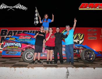 Adam Maple won at Batesville Motor Speedway on August 31 (Photo: Jason Brickey)