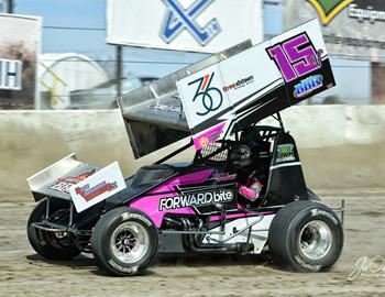 Getting some laps in, in the new car at Eagle Raceway on April 9.