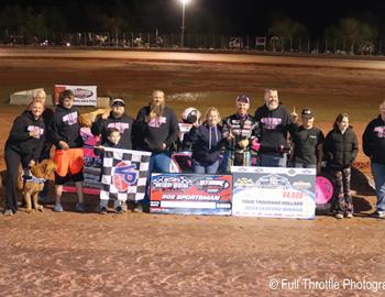 Jason Garver registered the $4,000 Crate Racin USA 602 Late Model win at Needmore Speedway (Norman Park, Ga.) on March 29-30.