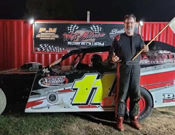 Russ Gabbert won at West Alabama Speedway.