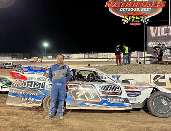 Rodney Sanders at Vado Speedway Park (Vado, New Mexico) during the Rancho Milagro Fall Nationals on October 20-22, 2023.