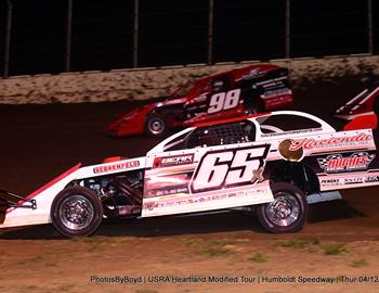 Humboldt Speedway (Humboldt, KS) – USRA Heartland Modified Tour – Battle at the Bullring – April 11th-13th, 2024. (Todd Boyd photo)