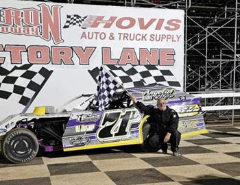 Dennis Lunger Jr claimed yet another win on the season at Sharon Speedway on August 10