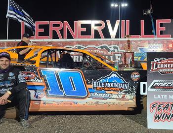Michael Norris doubled down in weekend action with a pair of wins in the Joe Corrado Racing No. 10 Super Late Model. He won on Friday night (May 5) at Lernerville Speedway (Sarver, Pa.) before picking up a $4,000 Saturday night Zimmers United Late Model Series win at Port Royal (Pa.) Speedway.