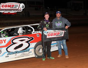 Dillon picked up $5,000 for his Spooky 50 opener win on Oct. 20 at Super Bee Speedway with the COMP Cams Super Dirt Series.