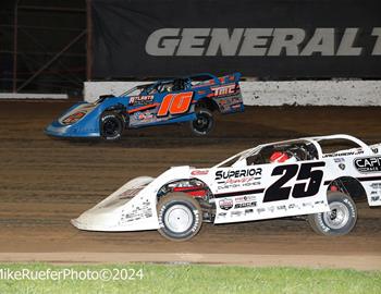 Lucas Oil Speedway (Wheatland, MO) – Lucas Oil Midwest Late Model Racing Association (MLRA) – Spring Nationals – April 12th-13th, 2024. (Mike Ruefer photo)