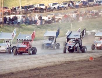 Action at Gillette Thunder Speedway