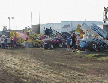 Tulsa Speedway pit area