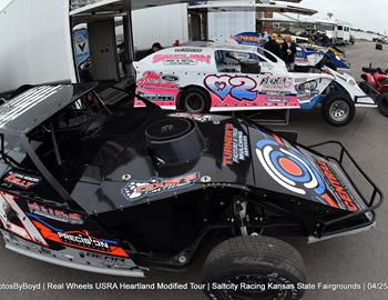 Salt City Racing at Kansas State Fairgrounds (Hutchinson, KS) – USRA Heartland Modified Tour (HMT) – April 25, 2025. (Todd Boyd photo)