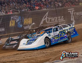 Patrik in action at the Castrol Gateway Dirt Nationals at The Dome at Americas Center (St. Louis, Mo.) on Dec. 14-16.