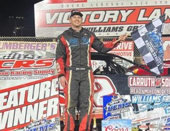 Tyler Emory bested the Jays Automotive United Late Model Series (ULMS) competition at Williams Grove Speedway (Mechanicsburg, Md.) on Friday, March 22 to snare the $4,000 top prize.