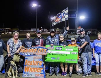 Colby Sheppard added his third win of the season at Farmer City Raceway on Friday, June 27.