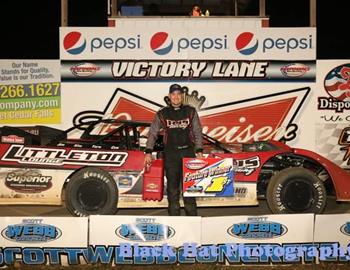 Sean Johnson bested the IMCA Late Model action on Saturday night at Independence (Iowa) Motor Speedway.