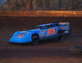 Braeden Frost raced to his third win of the season on Saturday, March 23 at Clarksville (Tenn.) Speedway in the Quick Silver 602 Late Model Series ranks.