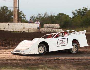 Kip Hughes claims his 41st career Sooner victory at Enid Speedway during the Apex Healthcare Partners Sooner Series on October 5.