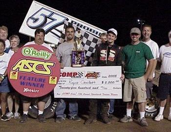 Roger Crockett and company in victory lane