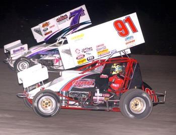 Darren Stewart and Kevin Ramey battle for second